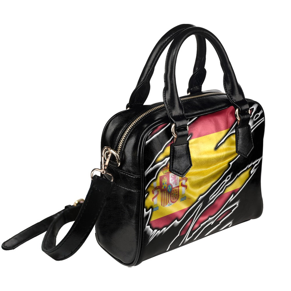 Flag Spain patriot love Shoulder Handbag