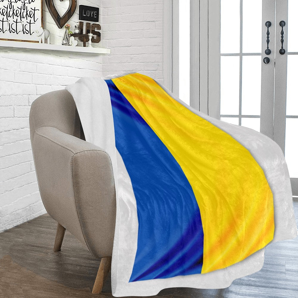 Hanging Flag  Ukraine Ultra-Soft Micro Fleece Blanket 60"x80"