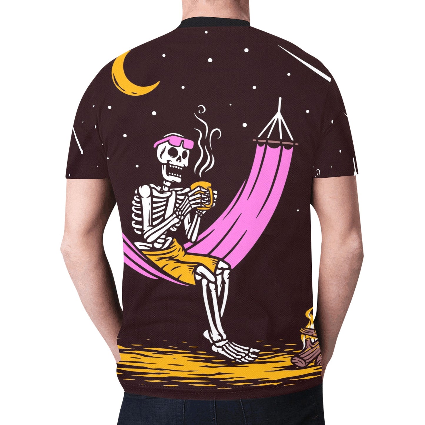 Skeleton Moon Night New All Over Print T-shirt