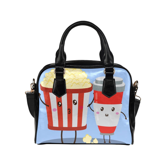 Cute happy popcorn friends Shoulder Handbag