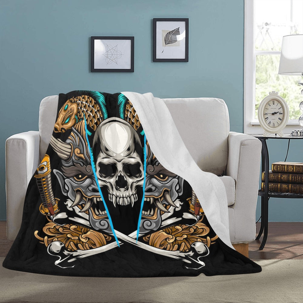 Kabuki Mask Ultra-Soft Micro Fleece Blanket 60"x80"