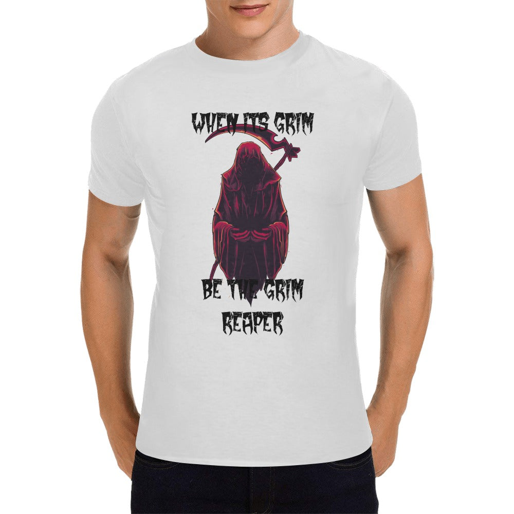 When It's Grim Be The Grim Reaper White Men's T-Shirt