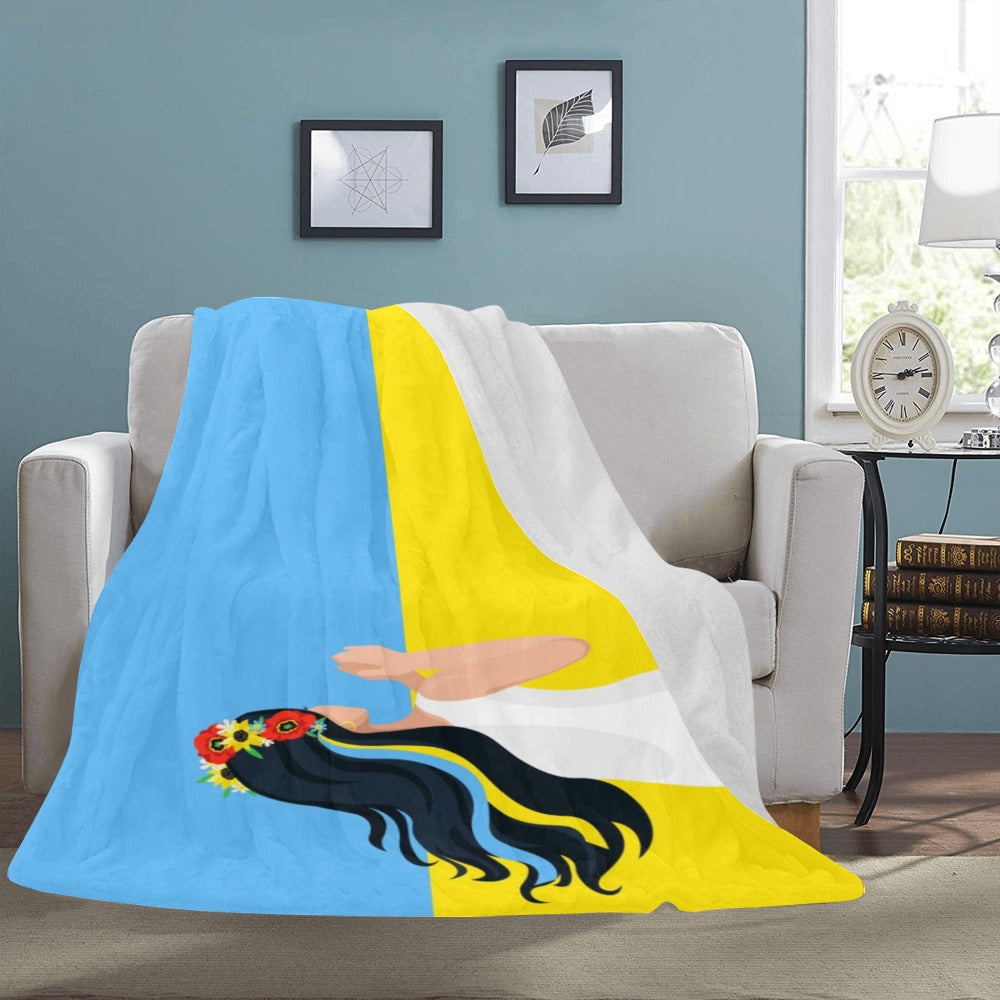 Pray Ukraine Ultra-Soft Micro Fleece Blanket 60"x80"