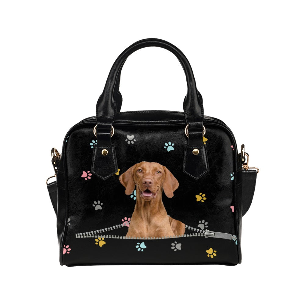 Vizsla Colorful Paws Shoulder Handbag