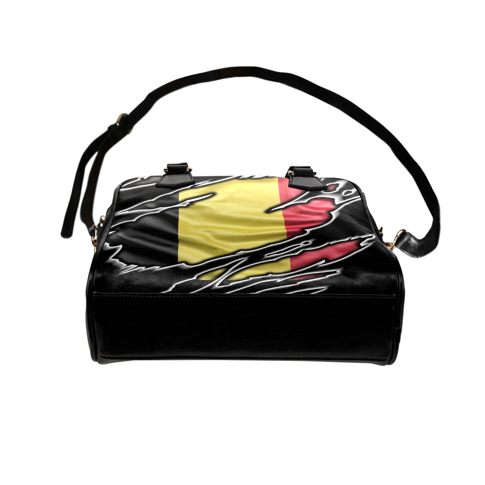 Flag Belgium patriot love Shoulder Handbag