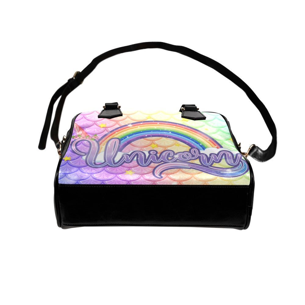 Fishscale Unicorn Shoulder Handbag