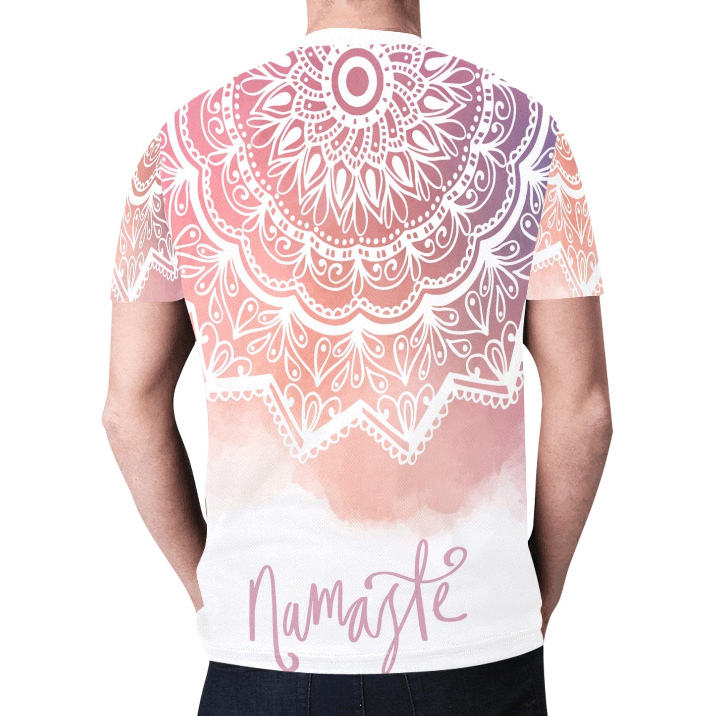 Mandala namaste yoga meditation colors New All Over Print T-shirt