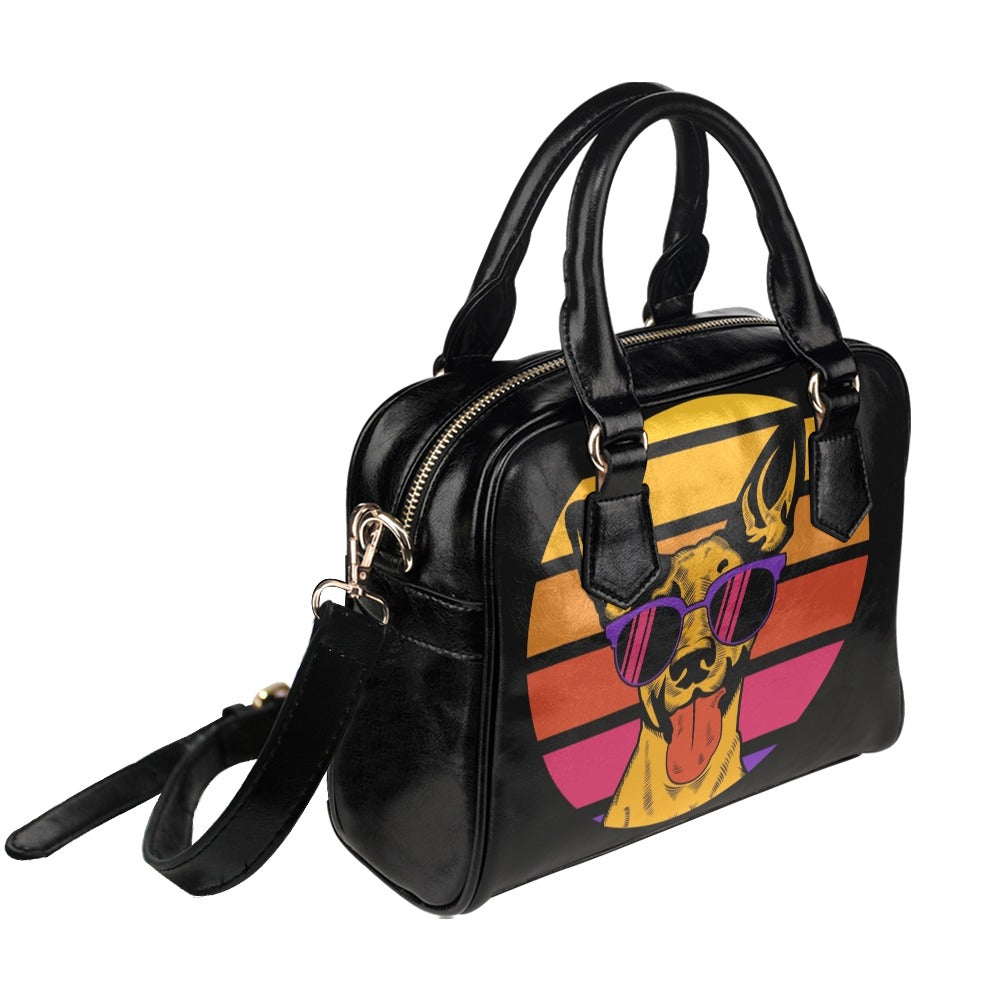 Retro Dog Shoulder Handbag