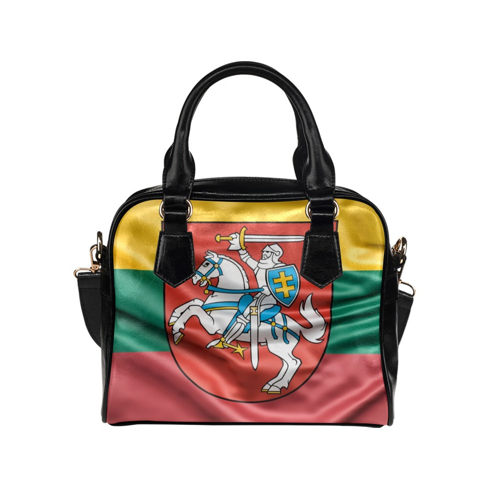 Flag Lithuania coat of arms Shoulder Handbag