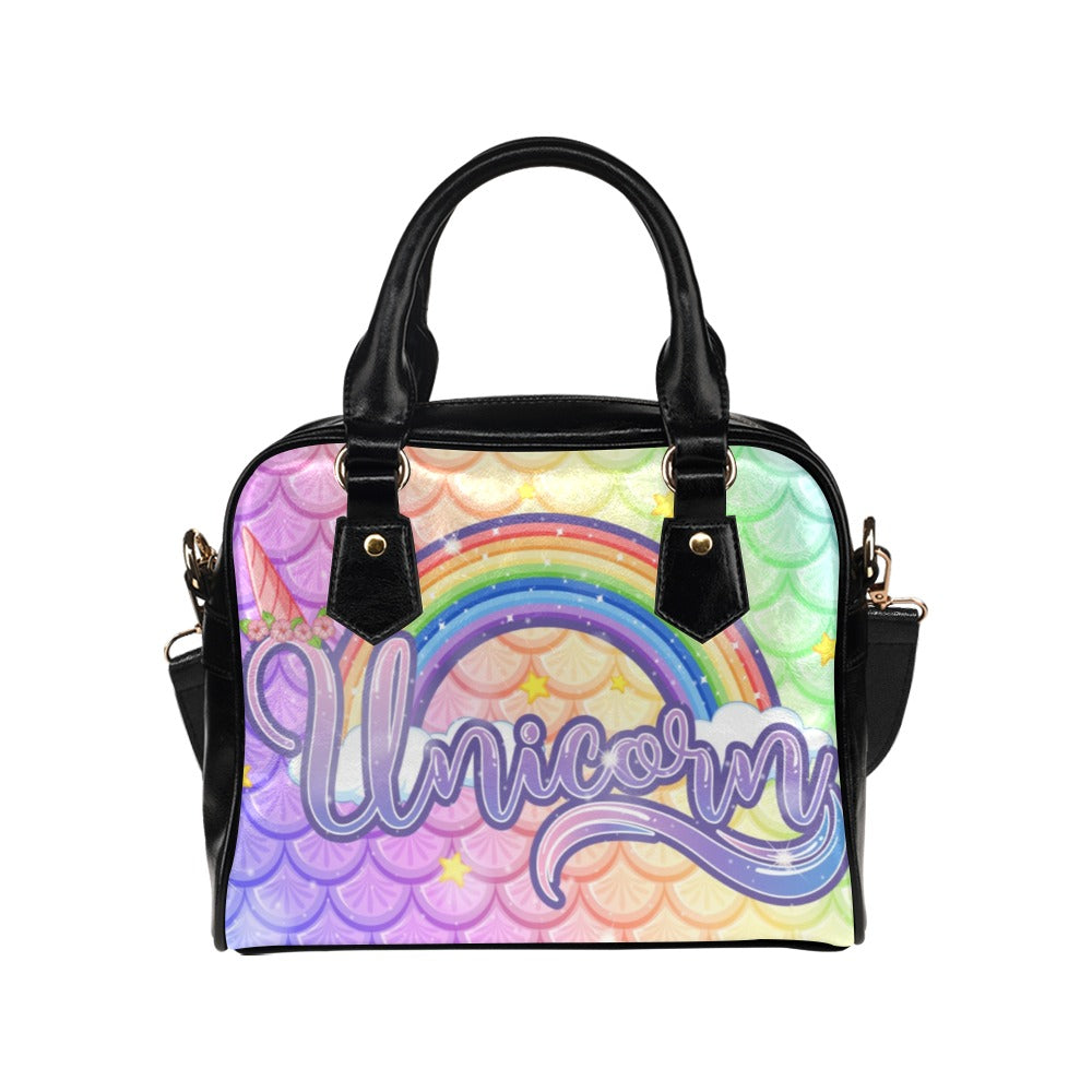 Fishscale Unicorn Shoulder Handbag