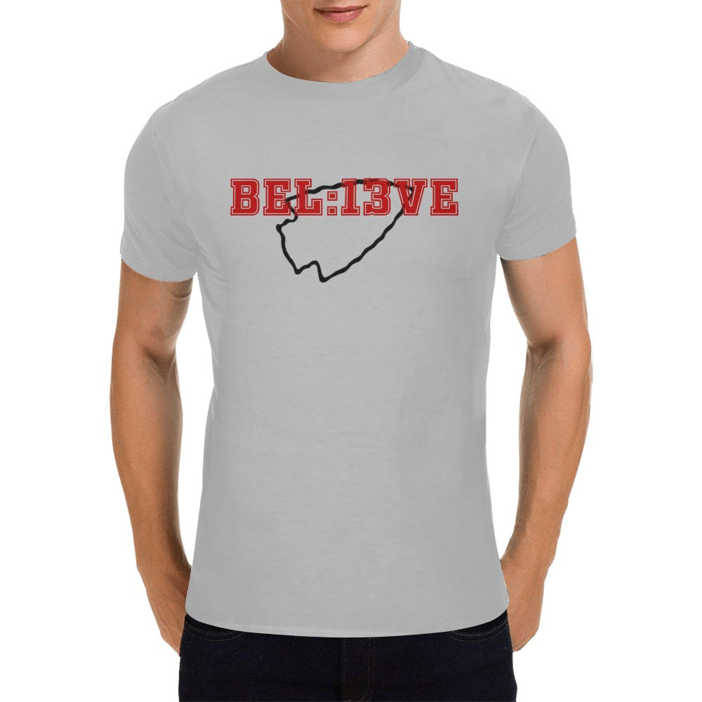 13 Seconds Chiefs Believe Grey Men's T-Shirt