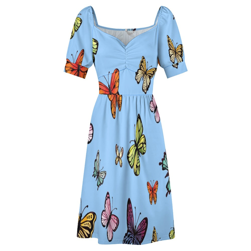 Colorful Butterflies collection Blue Sweetheart Dress