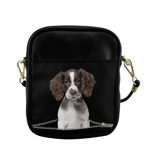 English Springer Spaniel Zip Sling Bag