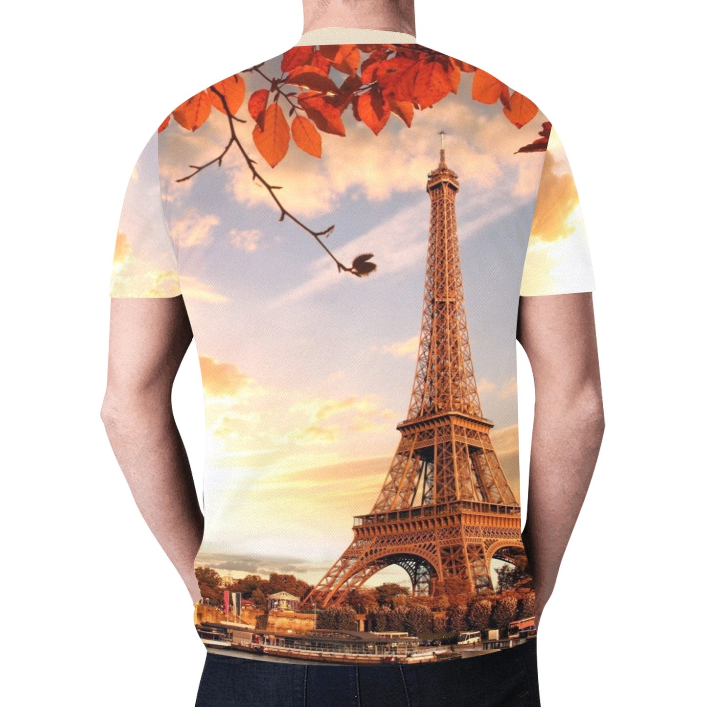 Eiffel Tower Autumn New All Over Print T-shirt