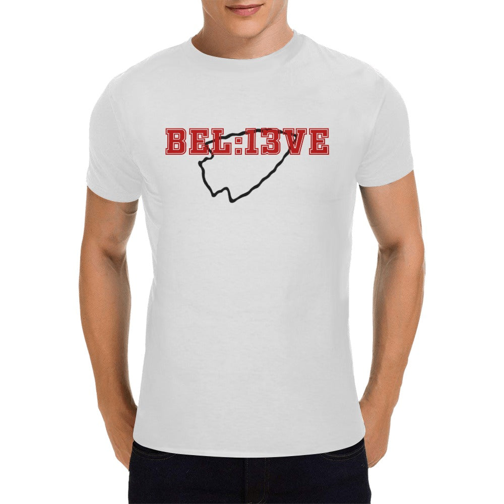 13 Seconds Chiefs Believe White Men's T-Shirt