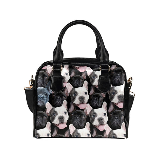 Luxury Cute French Bulldogs Shoulder Handbag