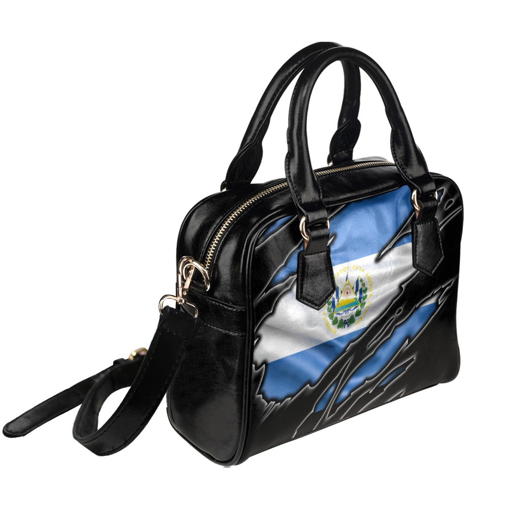 Flag El Salvador patriot love Shoulder Handbag