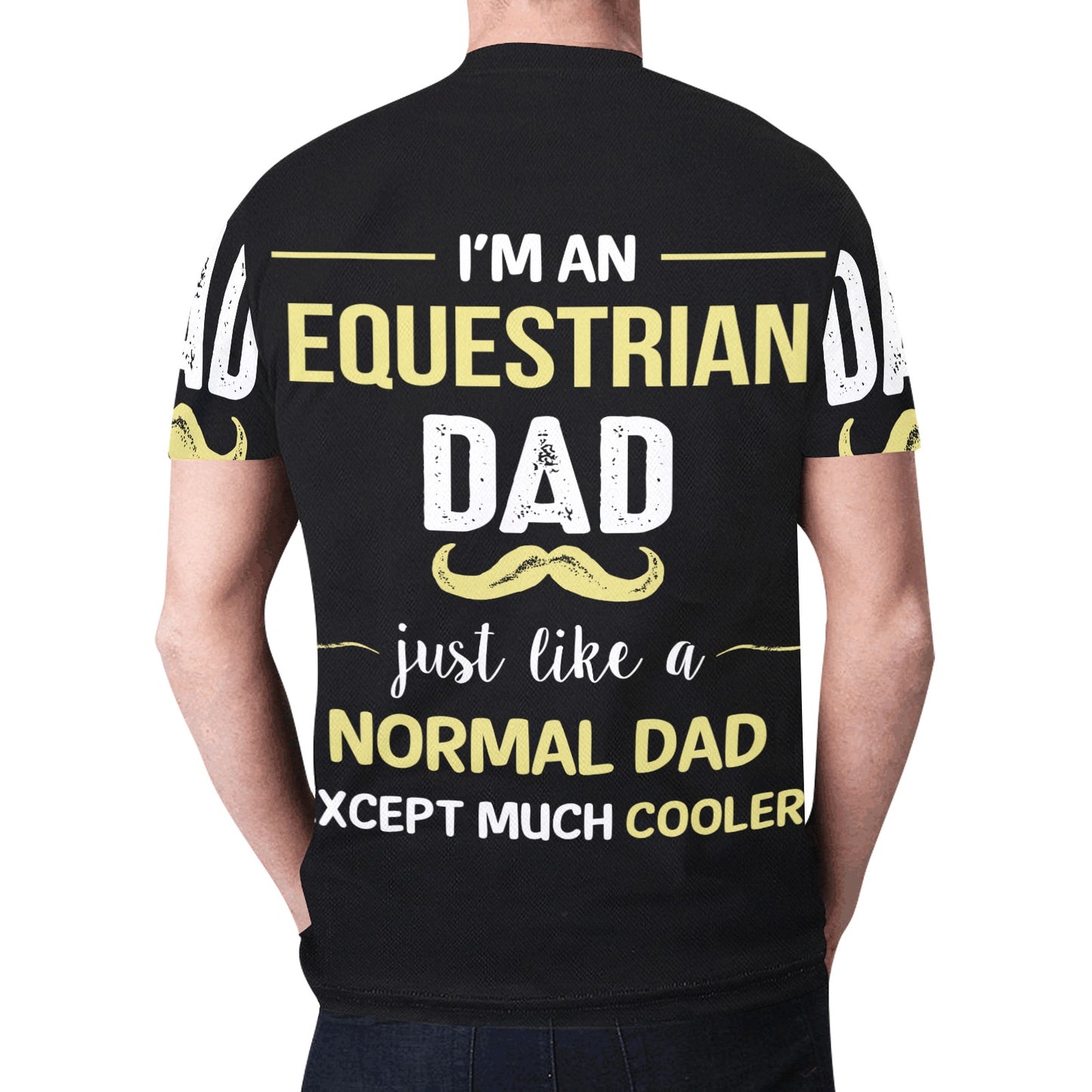 Equestrian Dad Except Much Cooler New All Over Print T-shirt