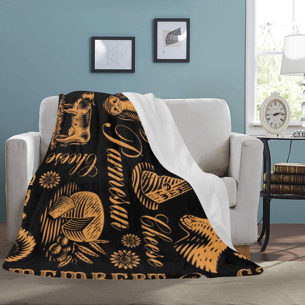 Vintage Cheese Ultra-Soft Micro Fleece Blanket 60"x80"