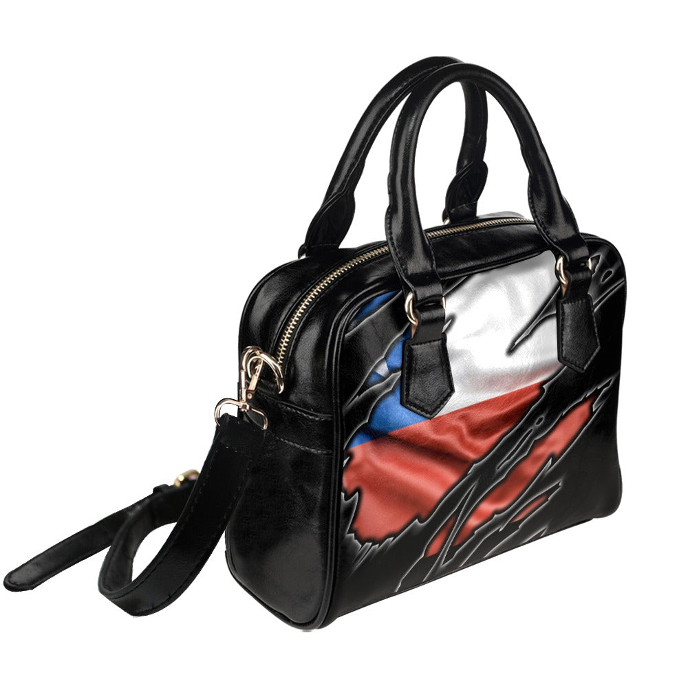 Flag Chile patriot love Shoulder Handbag