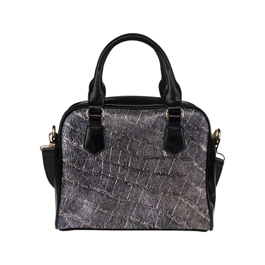 Reptile Skin Crocodile Snake Dark Shoulder Handbag