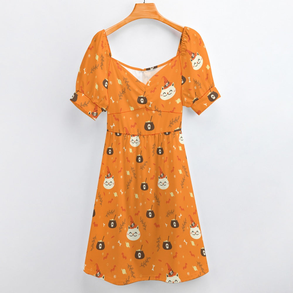 Halloween Cat Sweetheart Dress