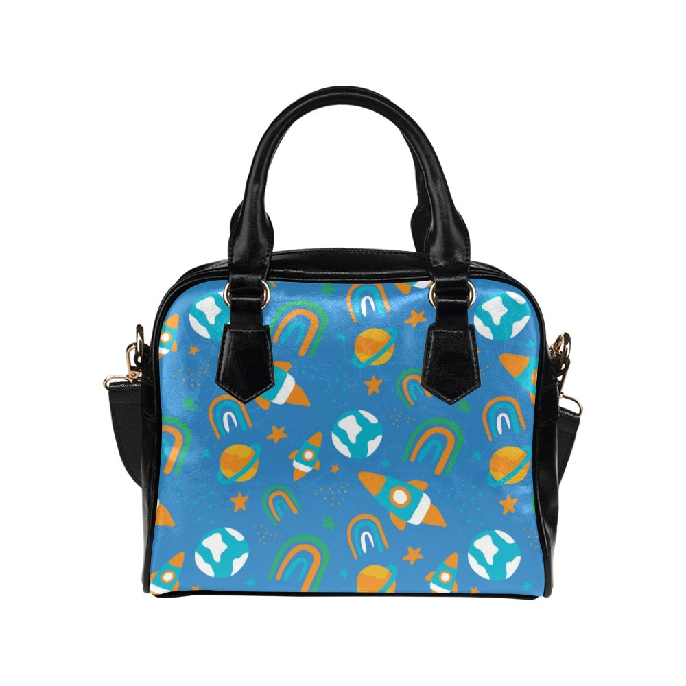 Rainbow Space Shoulder Handbag