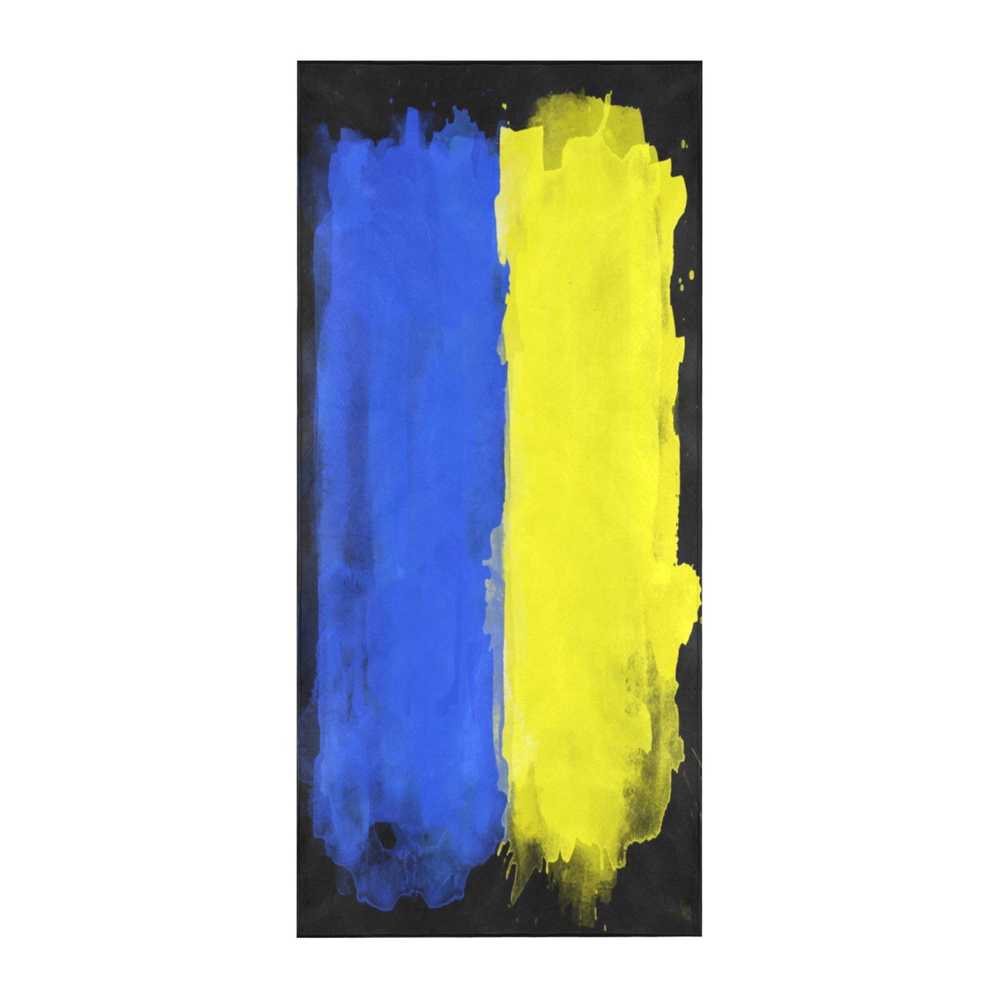 Ukraine flag painted Beach Towel 32"x 71"