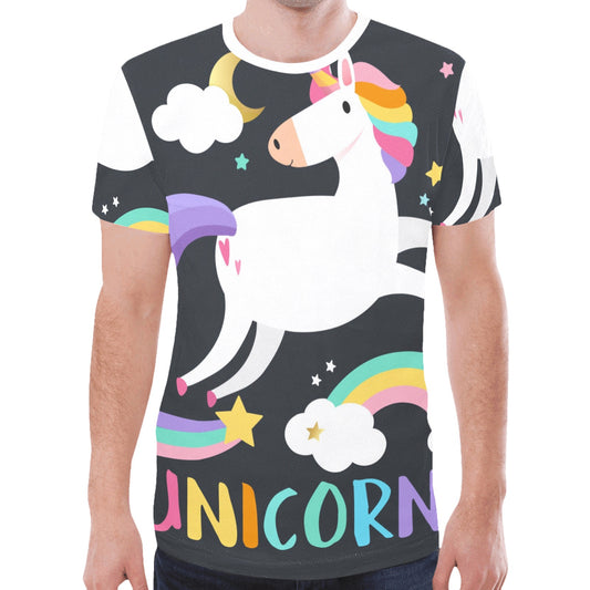 Unicorn pattern New All Over Print T-shirt