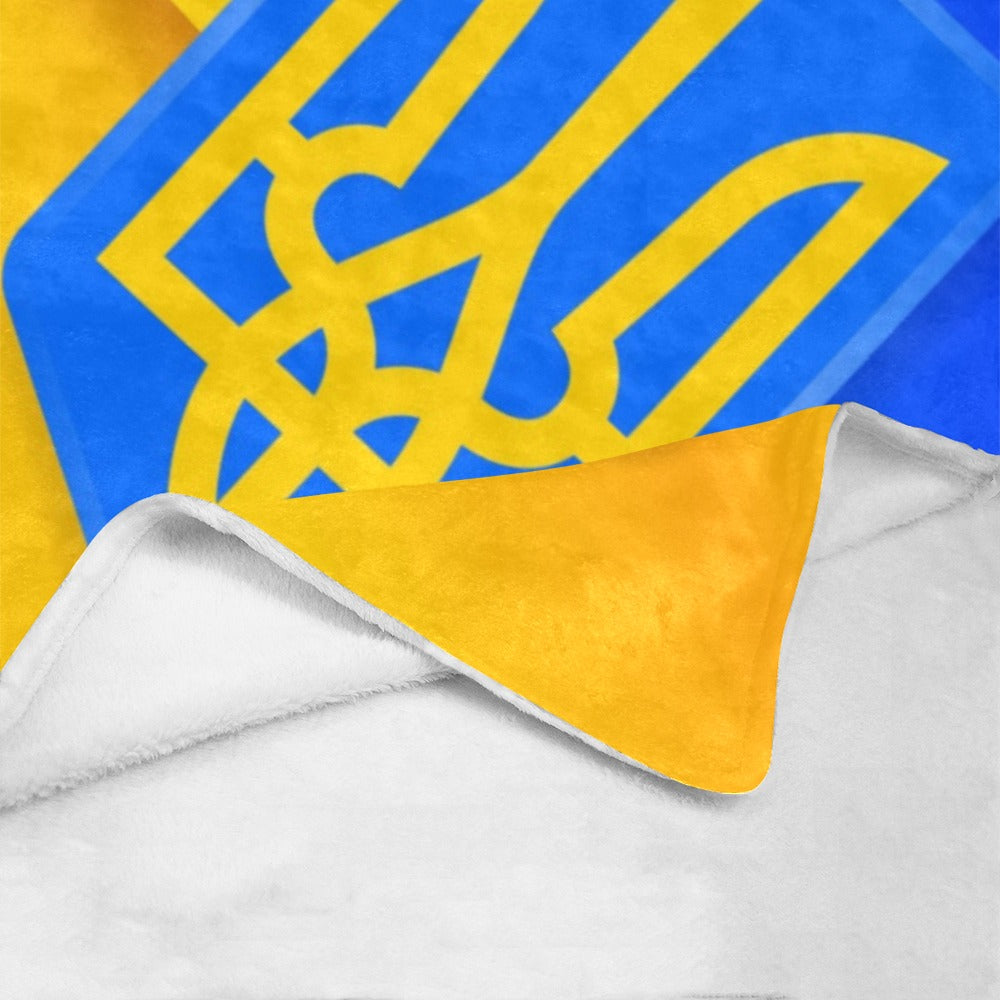 Emblem Of Ukraine Ultra-Soft Micro Fleece Blanket 60"x80"