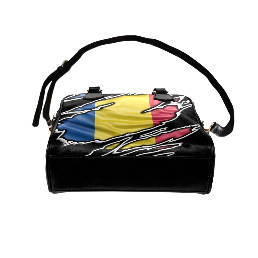 Flag Romania patriot love Shoulder Handbag