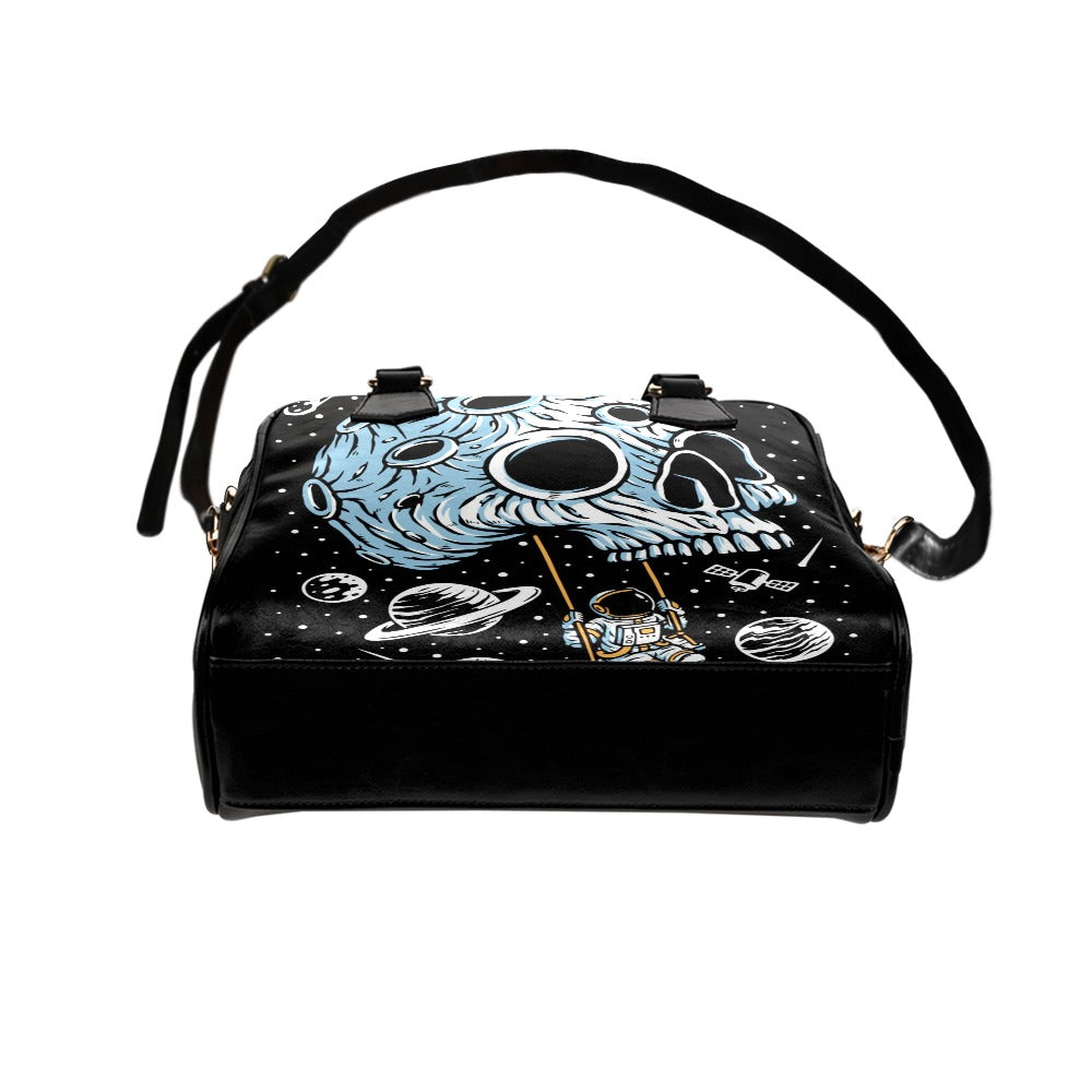 Skull Swing Planet Shoulder Handbag