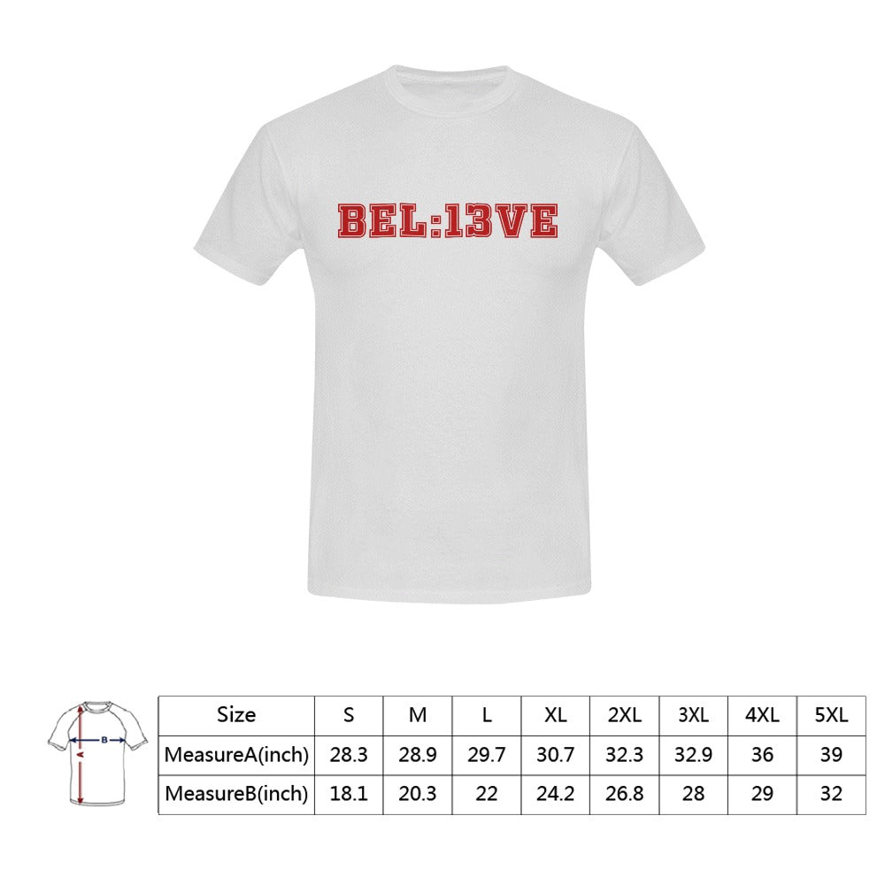 Believe 13 Seconds KC White Men's T-Shirt