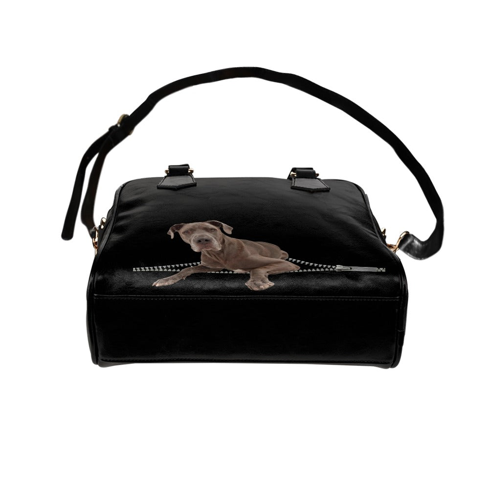 Great Dane Zip Shoulder Handbag