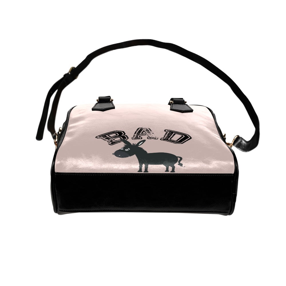 Bad as Funny Donkey Jackass Sarcastic Graphic Novelty Shoulder Handbag