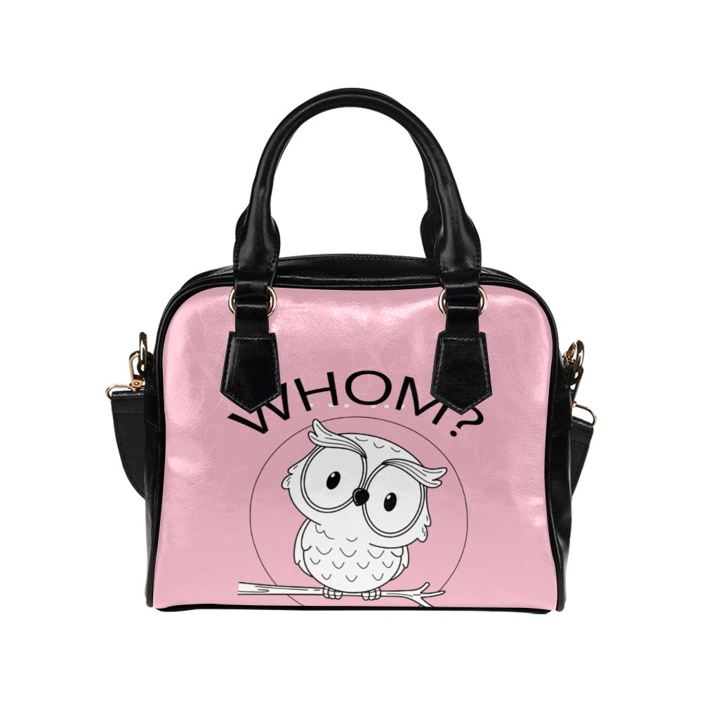 Whom Owl Funny Grammar Nerd Sarcastic Graphic Novelty Shoulder Handbag