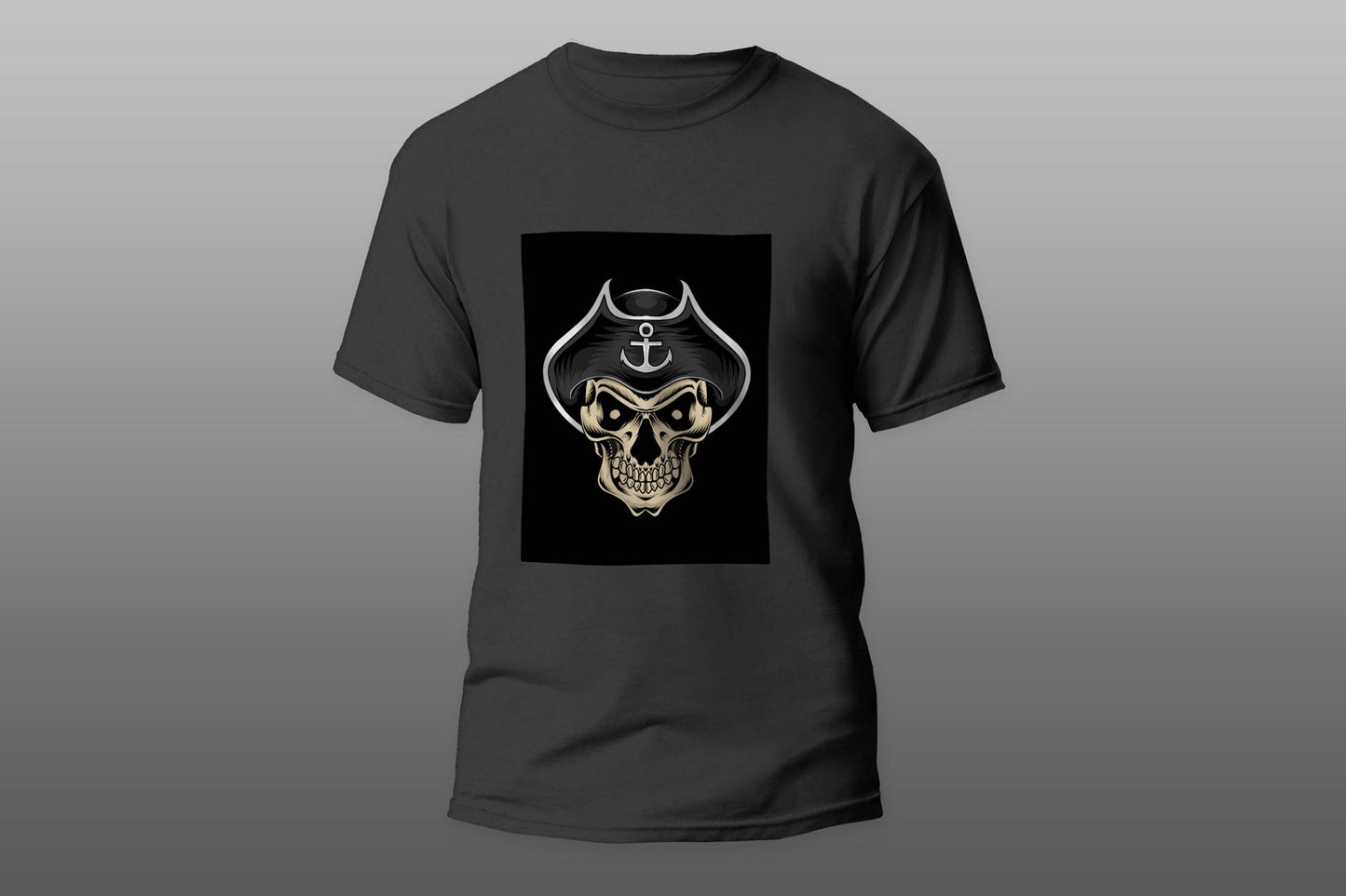 Angry Pirate Skull Hat Anchor camiseta T-shirt - Top Content | POD Collection | Free Shipping