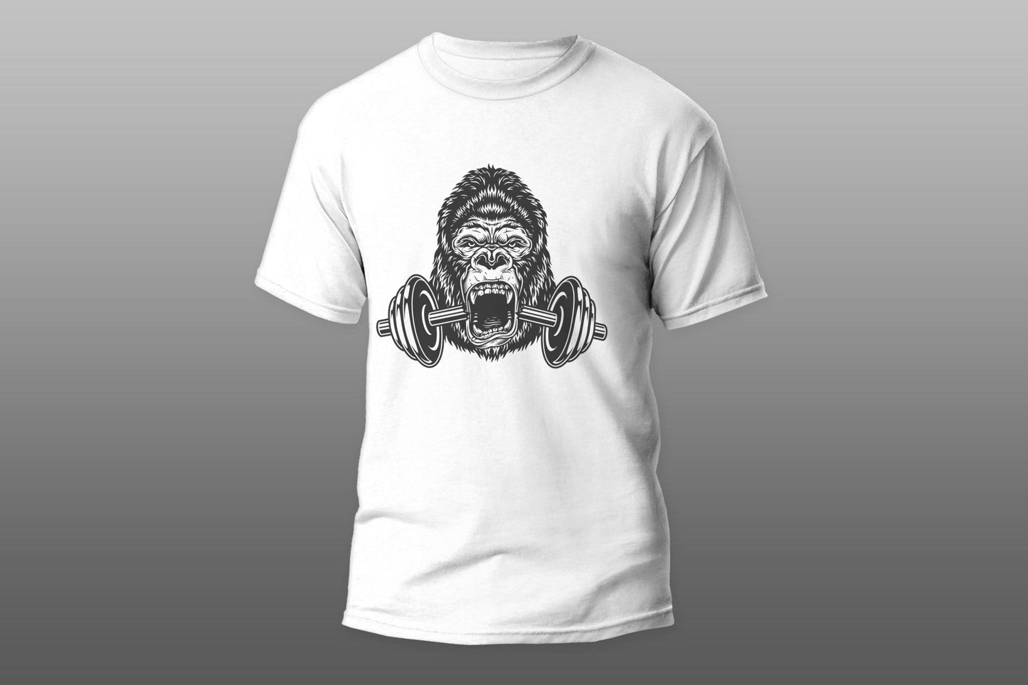 Angry gorilla bodybuilding T-shirt - Top Content | POD Collection | Free Shipping