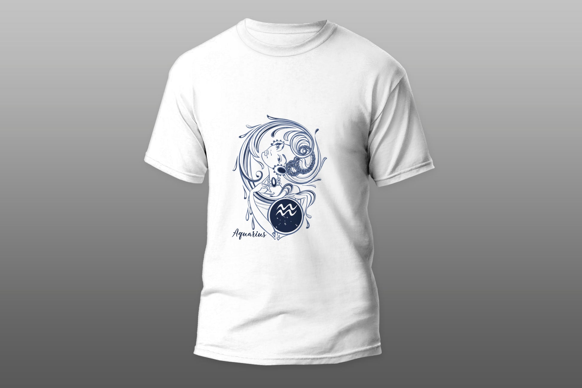 Aquarius Zodiac camiseta T-shirt - Top Content | POD Collection | Free Shipping