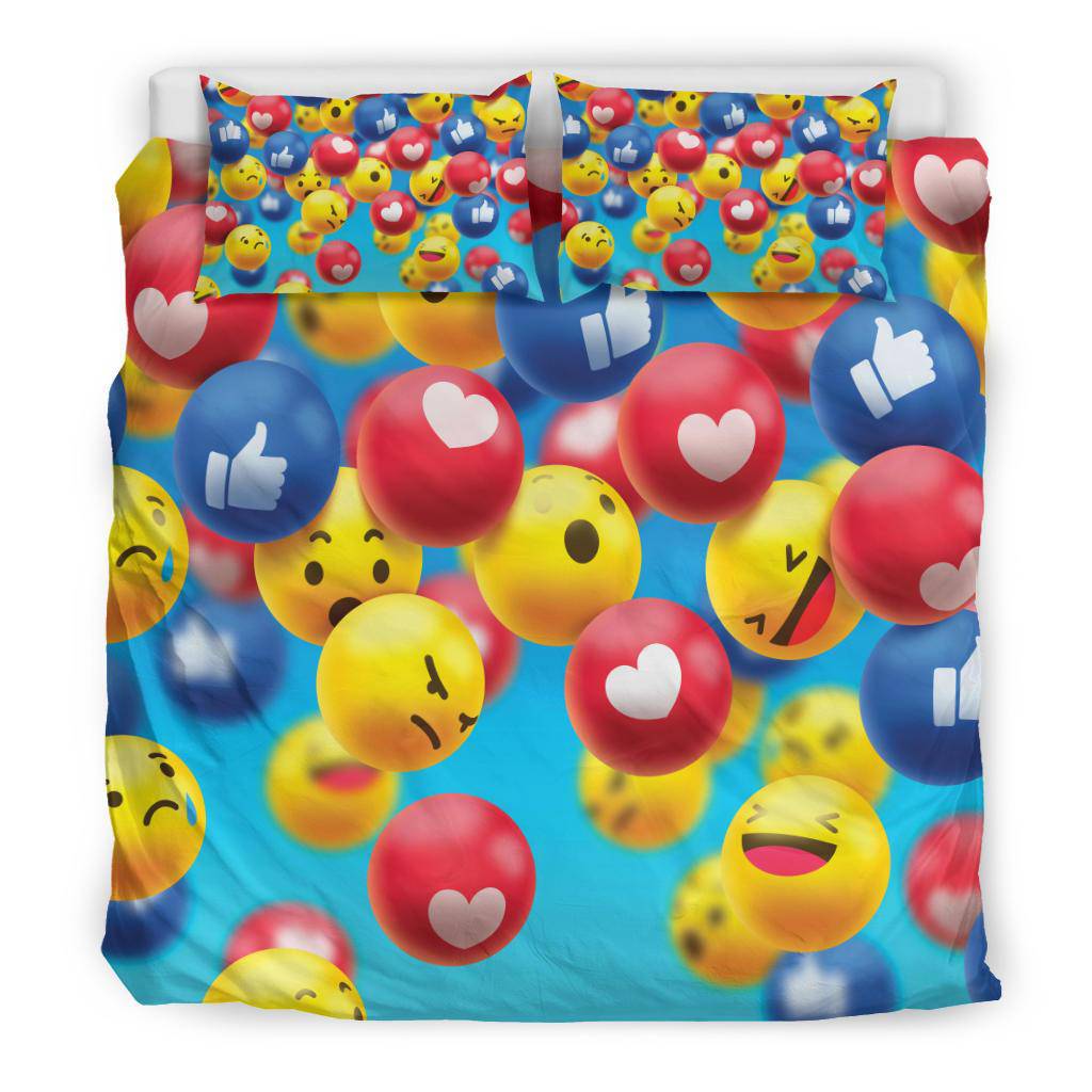 Emoji Bedding Set - Top Content | POD Collection | Free Shipping