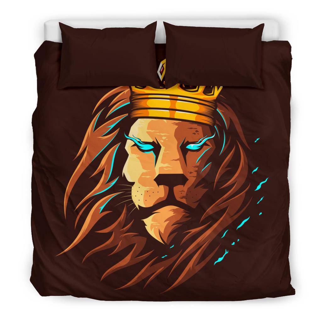 Lion King Cartoon Head Bedding Set - Top Content | POD Collection | Free Shipping