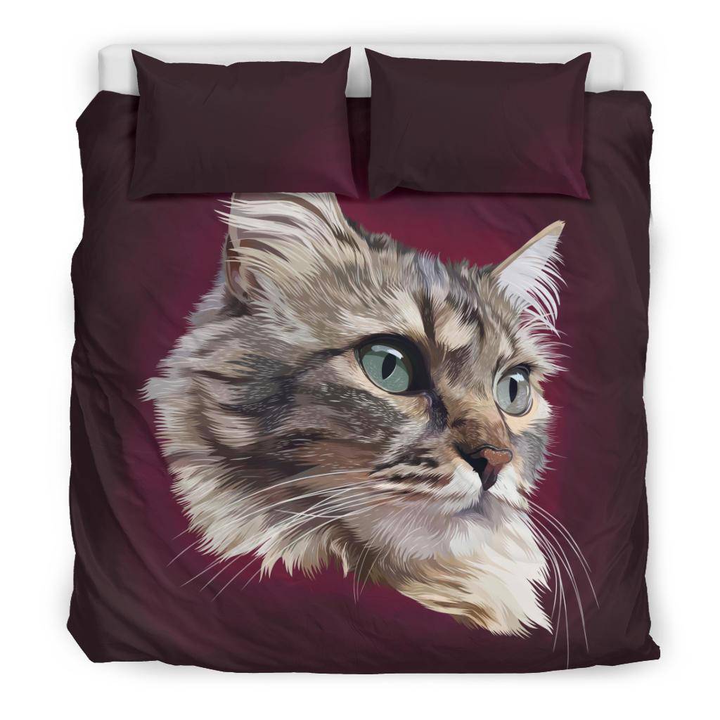 Maine Coon Cat Head Bedding Set - Top Content | POD Collection | Free Shipping