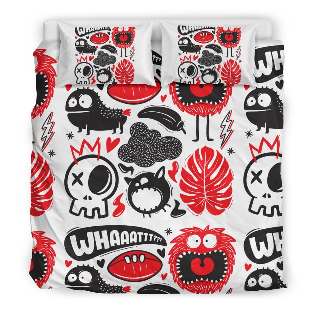 Whaaat Monsters Bedding Set - Top Content | POD Collection | Free Shipping