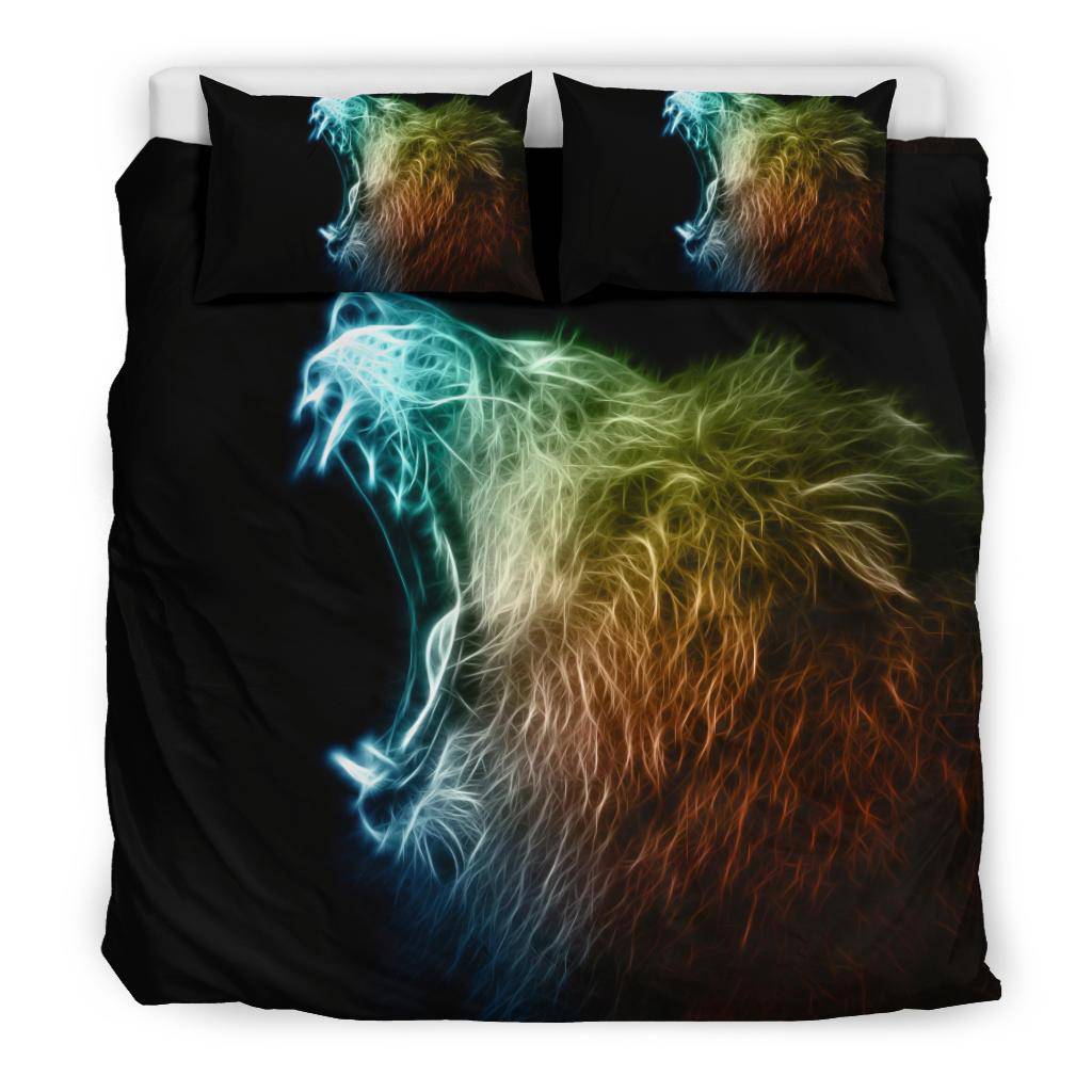 Colorful Angry Lion Bedding Set - Top Content | POD Collection | Free Shipping