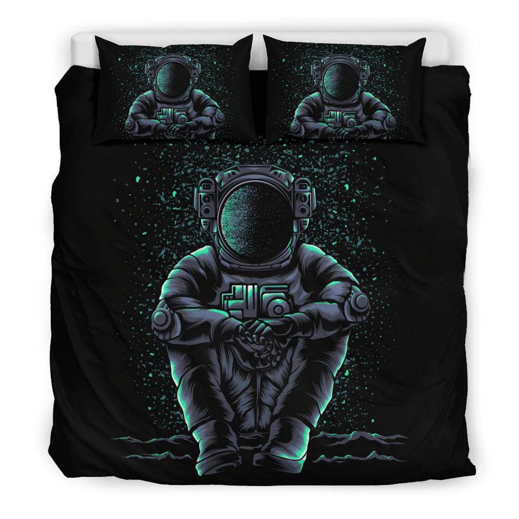 Sitting Astronaut Relax Bedding Set - Top Content | POD Collection | Free Shipping