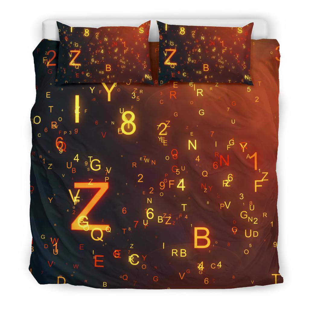 Flying Letters Bedding set - Top Content | POD Collection | Free Shipping