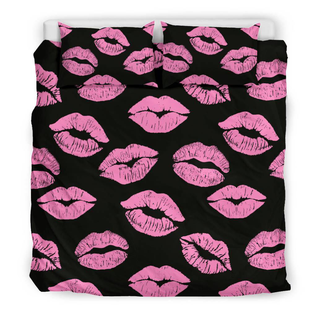 Pink Lips Kisses Bedding Set - Top Content | POD Collection | Free Shipping