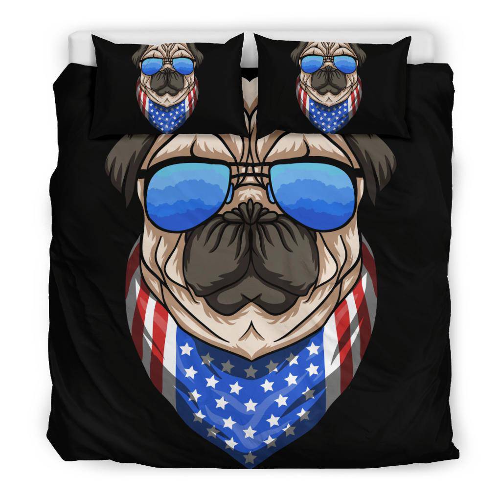 American Pug Dog Sunglasses Bedding Set - Top Content | POD Collection | Free Shipping