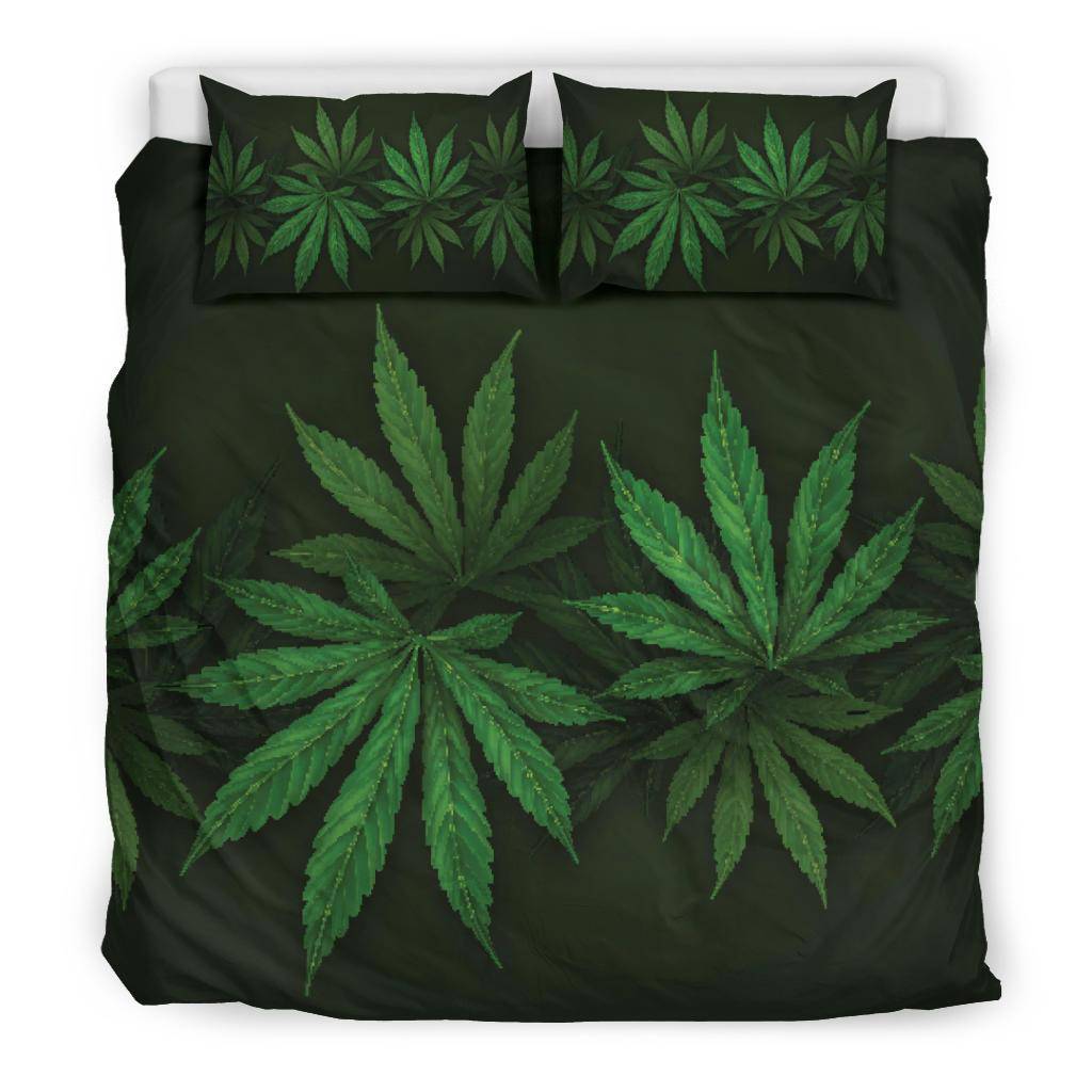 Cannabis Leaf Bedding Set - Top Content | POD Collection | Free Shipping