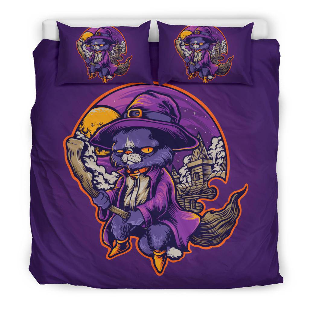 Cat Witch Bedding Set - Top Content | POD Collection | Free Shipping